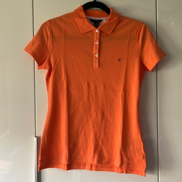 BRAND NEW! - Tommy Hilfiger Pique Polo - Peach/Orange - size S - Picture 1 of 7
